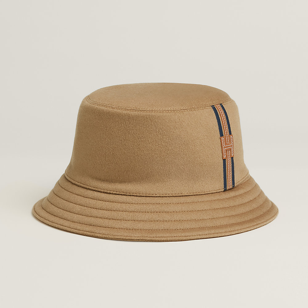 ハット 《フレッド》 Hストライプ - ベージュ | Hermès - エルメス ハット 《フレッド》 Hストライプ - ベージュ | Hermès - エルメス